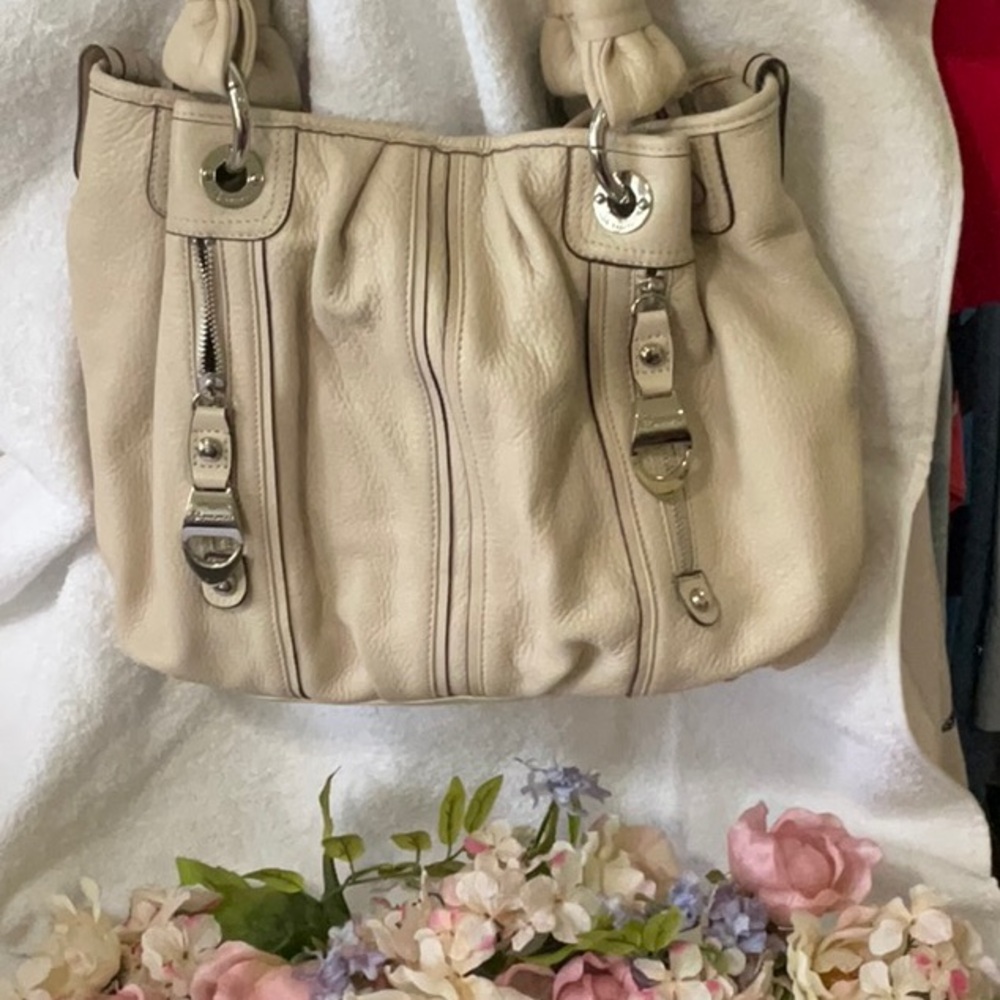 BOB MAKOWSKY ALL LEATHER TRIPLE ENTRY PURSE